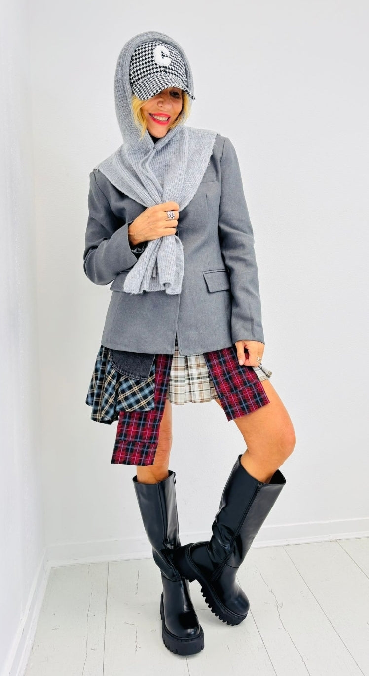 Cagoule Col capuche gris