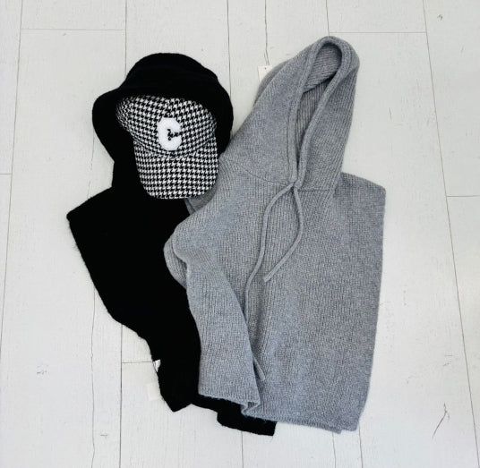 Cagoule Col capuche gris