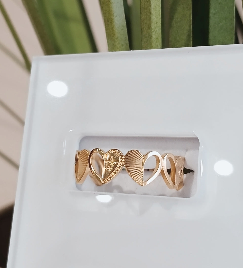 Bague coeurs
