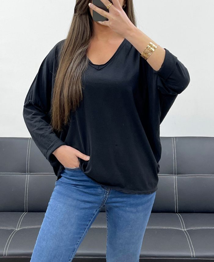 T-shirt oversize noir 🌼
