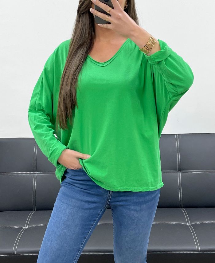 T-shirt oversize vert 🌼