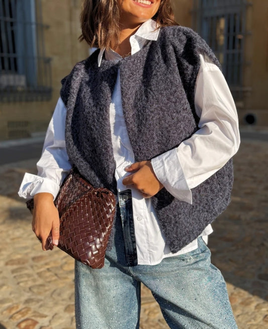 Veste sans manches marine