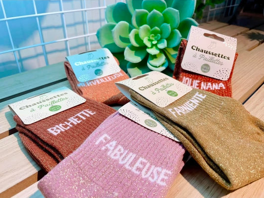 Chaussettes à paillettes