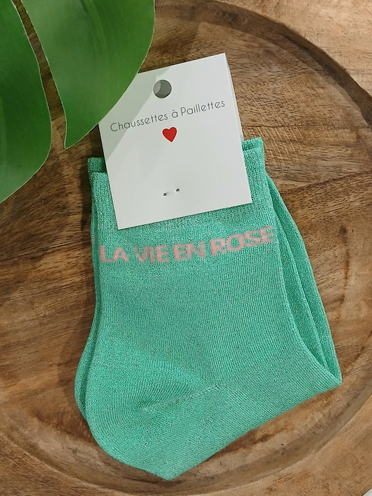 Chaussettes La vie en rose