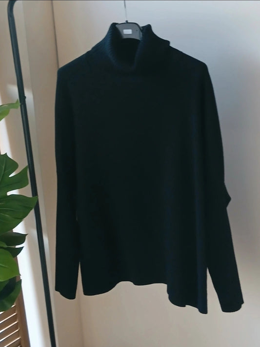 LCF- Pull noir col roulé - NEUF