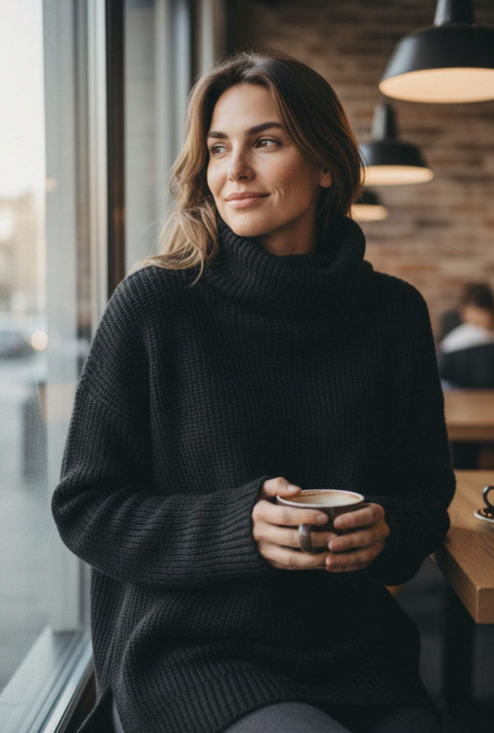 LCF - Pull col roulé - Taille unique