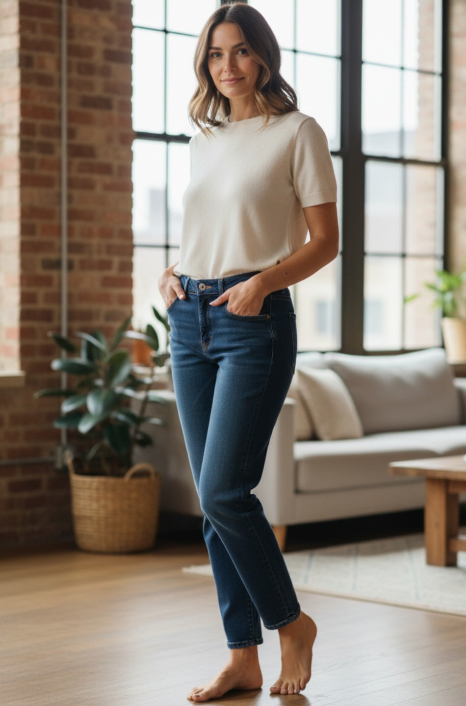 LCF - Jeans mom - Taille 40 - NEUF