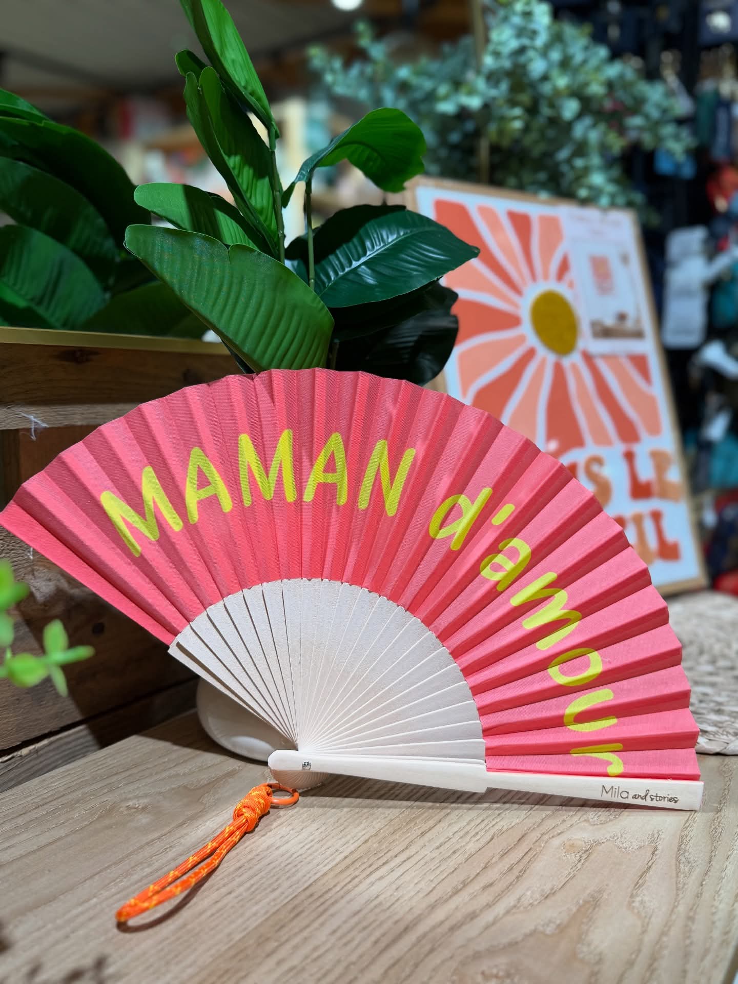 Éventail Maman d'amour