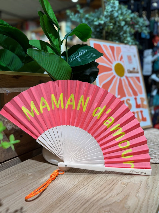 Éventail Maman d'amour